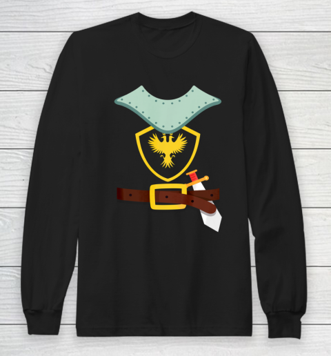 Knight In Shining Armor Sword Suit Halloween Costume Long Sleeve T-Shirt