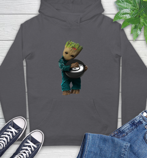 NHL Groot Guardians Of The Galaxy Hockey Sports Carolina Hurricanes Hoodie 7