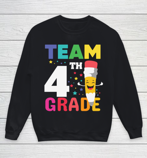 Back To School Shirt Team 4th grade Youth Sweatshirt