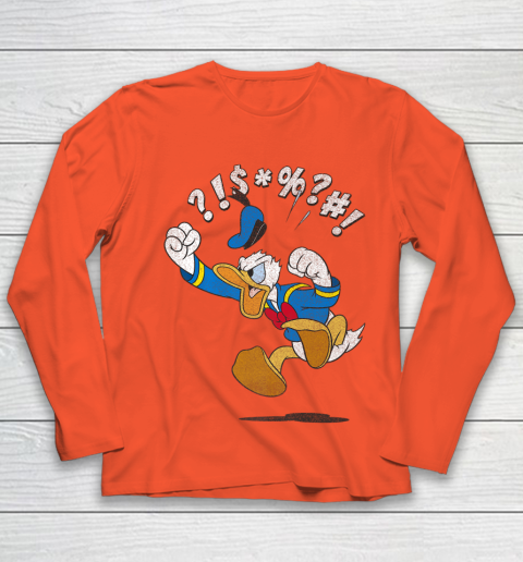 Disney Mickey And Friends Donald Angry Jump Youth Long Sleeve 3