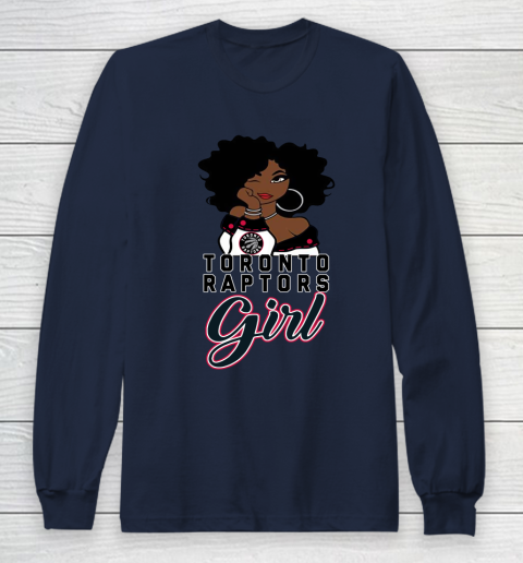 Toronto Raptors Girl NBA Long Sleeve T-Shirt 4