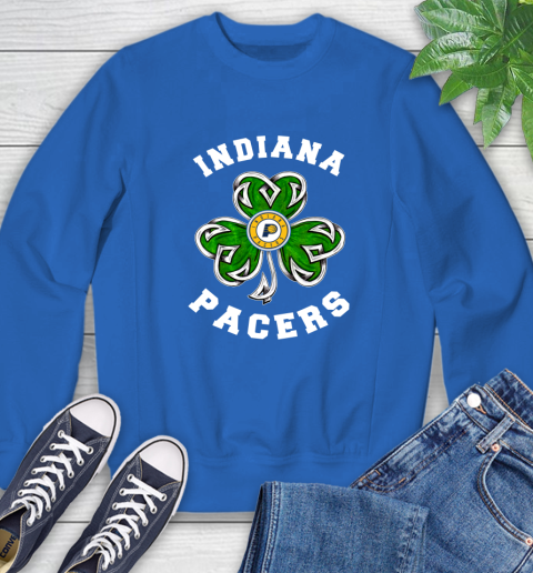 NBA Indiana Pacers Three Leaf Clover St Patrick's Day Basketball Sports Sweatshirt 9