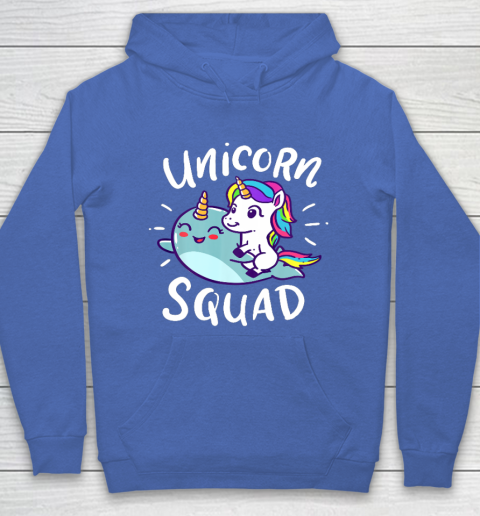 Unicorn Squad Narwhal Funny Cute Birthday Party Present Gift Hoodie 6