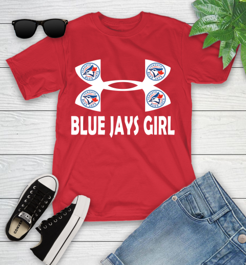 MLB Toronto Blue Jays Under Armour Baseball Sports Youth T-Shirt 13
