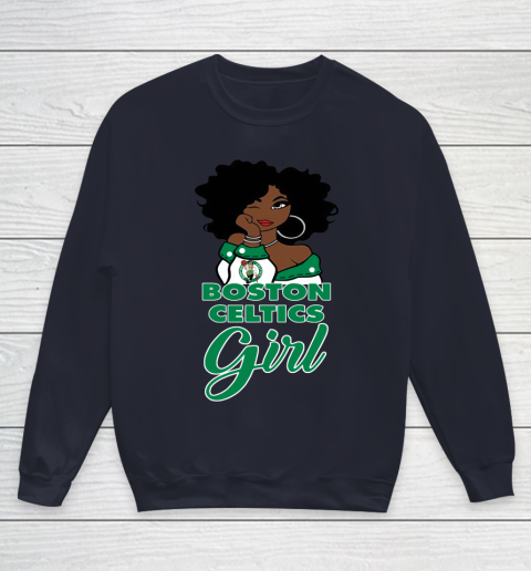 Boston Celtics Girl NBA Youth Sweatshirt 3