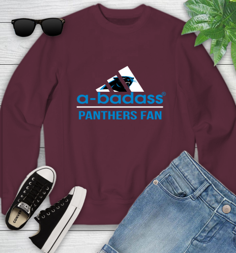 Carolina Panthers NFL Football A Badass Adidas Adoring Fan Sports Youth Sweatshirt 4