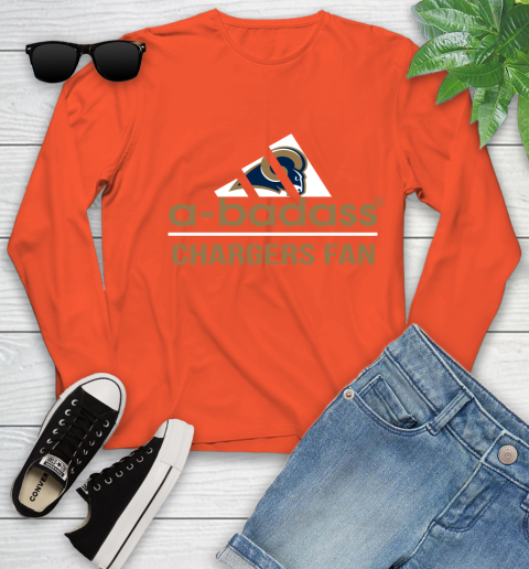 Los Angeles Rams NFL Football A Badass Adidas Adoring Fan Sports Youth Long Sleeve 3