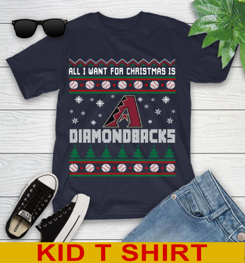 MLB All I Want For Christmas Is Arizona Diamondbacks Baseball Sports 98