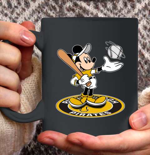 MLB Baseball Pittsburgh Pirates Cheerful Mickey Disney Shirt Ceramic Mug 15oz