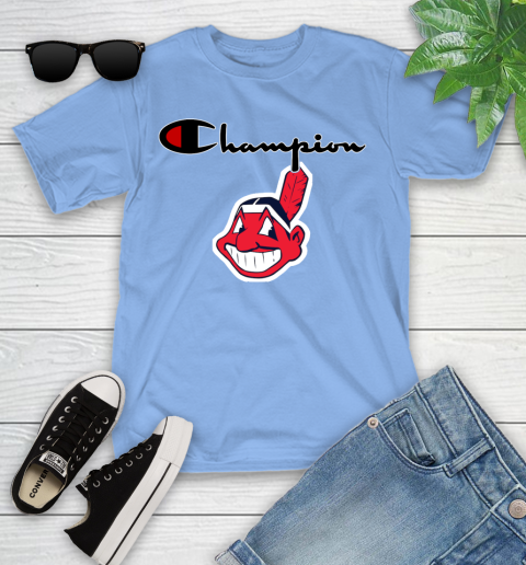 MLB Baseball Cleveland Indians Champion Shirt Youth T-Shirt 10