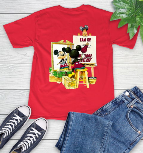 NBA Basketball Miami Heat Mickey Drawing Shirt 12