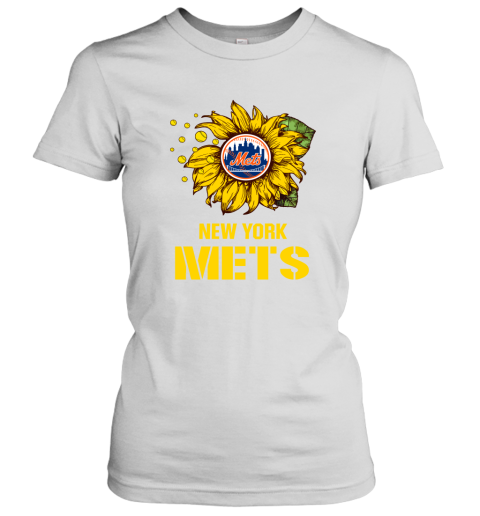 New York Mets Sunflower MLB Baseball Women's T-Shirt