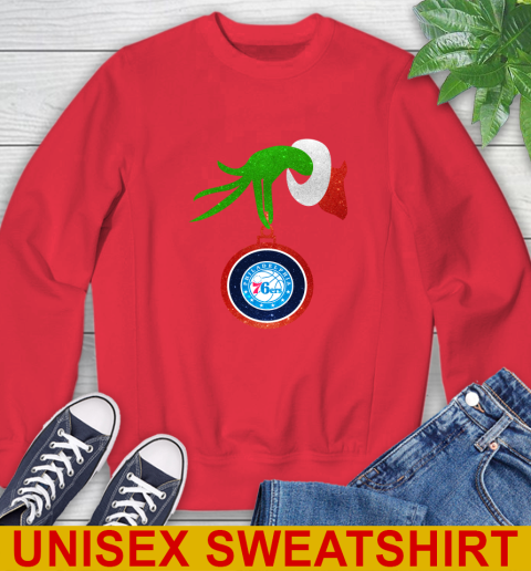 Philadelphia 76ers Grinch Merry Christmas NBA Basketball Sweatshirt 10