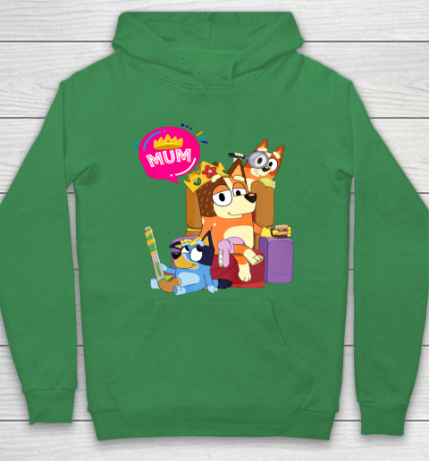 Bluey Mom Dad Funny Queen For Family Lover Hoodie 8