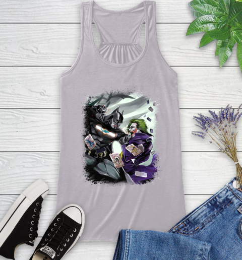 Miami Dolphins NFL Football Batman Fighting Joker DC Comics Racerback Tank 5