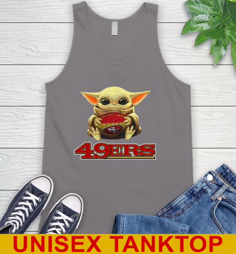 NFL Football San Francisco 49ers Baby Yoda Star Wars Shirt Tank Top 7