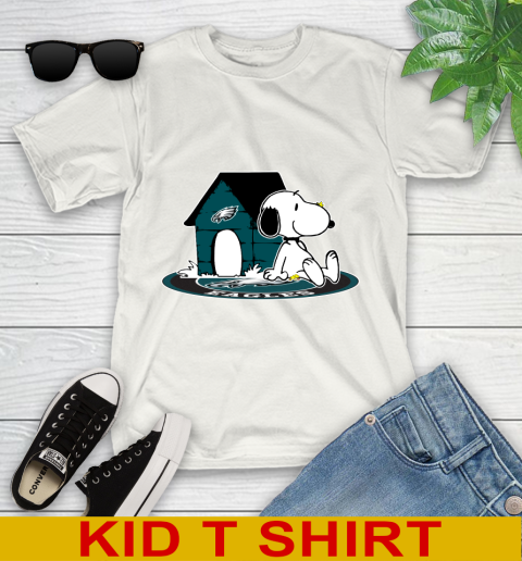 NFL Football Philadelphia Eagles Snoopy The Peanuts Movie Shirt Youth T-Shirt