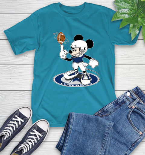 NFL Football Dallas Cowboys Cheerful Mickey Disney Shirt T-Shirt 9