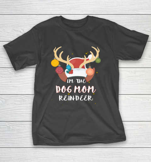 Funny Dog Mom Reindeer Group Matching Family Costume X Mas T-Shirt