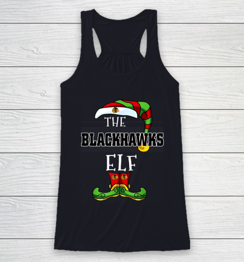 Chicago Blackhawks Christmas ELF Funny NHL Racerback Tank 7