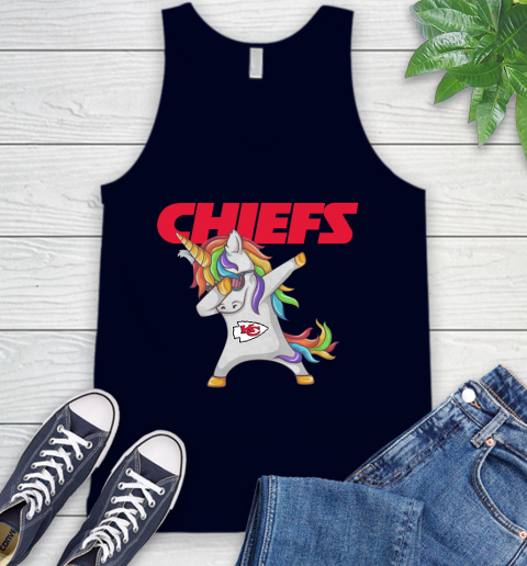 Kansas City Chiefs NFL Football Funny Unicorn Dabbing Sports Tank Top 3