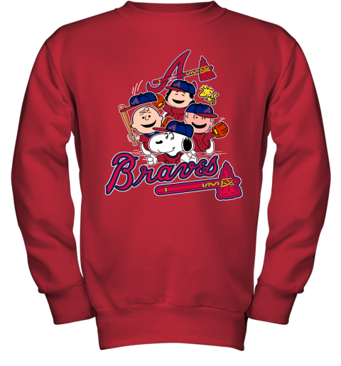 Buy Snoopy and Charlie Brown dancing with Atlanta Braves Shirt For