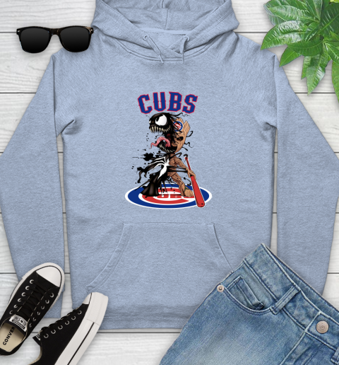 MLB Chicago Cubs Baseball Venom Groot Guardians Of The Galaxy Youth Hoodie 10