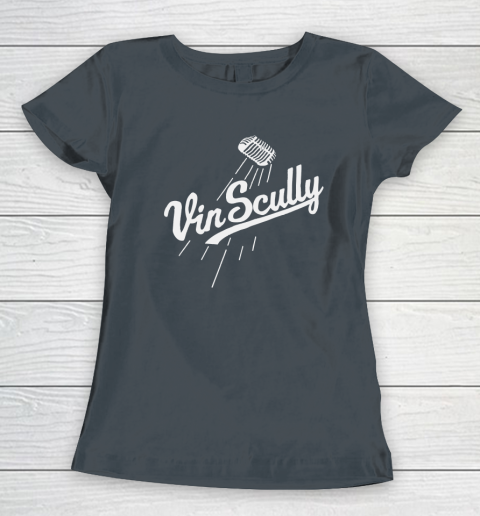 Vin Scully Microphone Women's T-Shirt 3