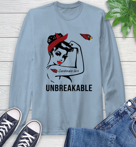 NFL Arizona Cardinals Girl Unbreakable Football Sports Long Sleeve T-Shirt 6