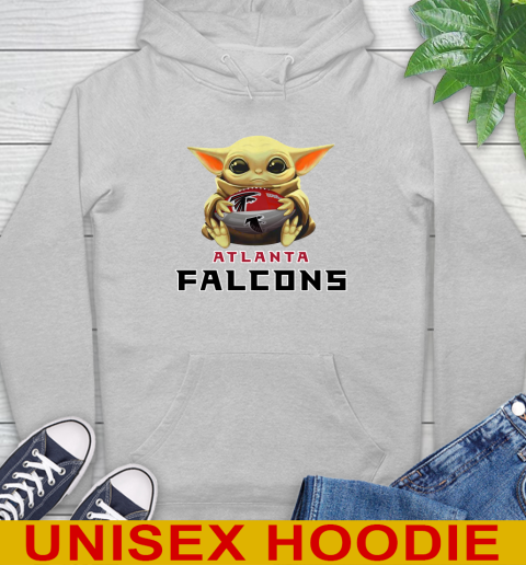 NFL Football Atlanta Falcons Baby Yoda Star Wars Shirt Hoodie 6