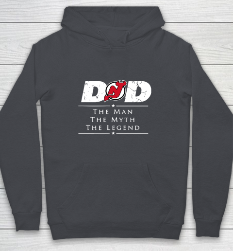 New Jersey Devils NHL Ice Hockey Dad The Man The Myth The Legend Youth Hoodie 5