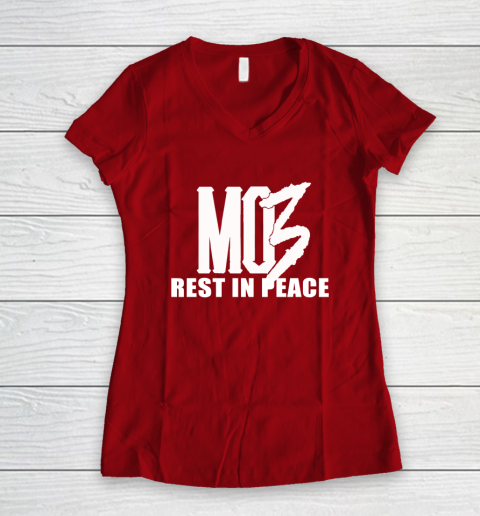 Rest In Peace MO3 RIP Women's V-Neck T-Shirt 8