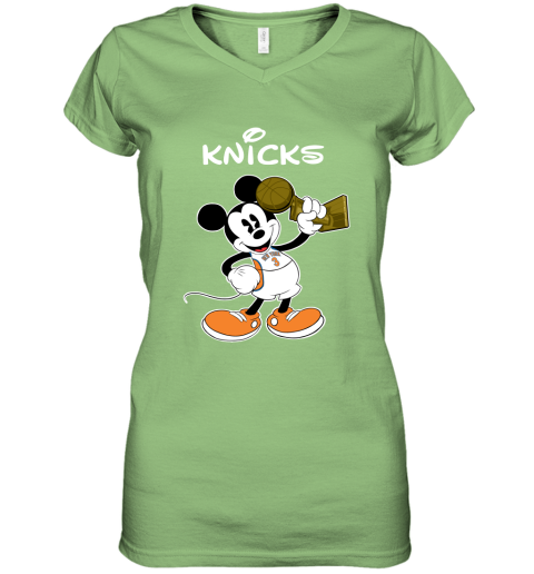 Mickey New York Knicks Women's V-Neck T-Shirt