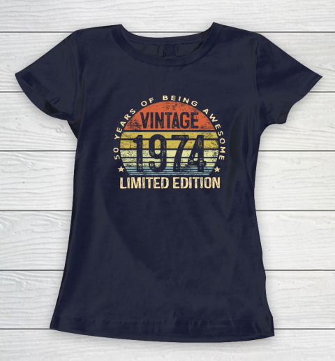 50 Year Old Gifts Vintage 1974 Limited Edition 50th Birthday Women's T-Shirt 2