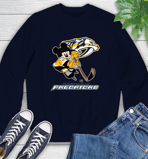 NHL Nashville Predators Mickey Mouse Disney Hockey T Shirt Sweatshirt 3
