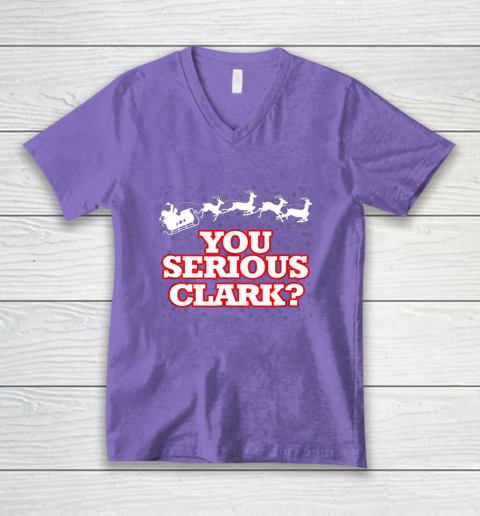 Christmas Vacation You Serious Clark V-Neck T-Shirt 8