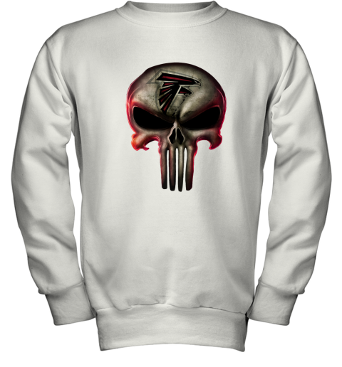 Atlanta Falcons The Punisher Mashup Football Youth Sweatshirt