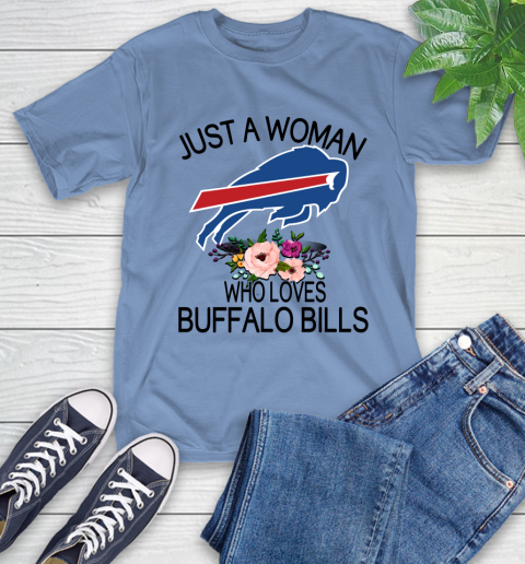 NFL Just A Woman Who Loves Buffalo Bills Football Sports T-Shirt 11