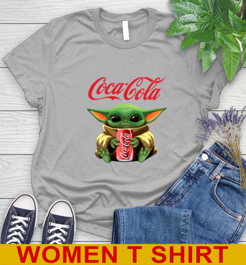 Star Wars Baby Yoda Hugs Coca Cola Soft Drink Shirt 93