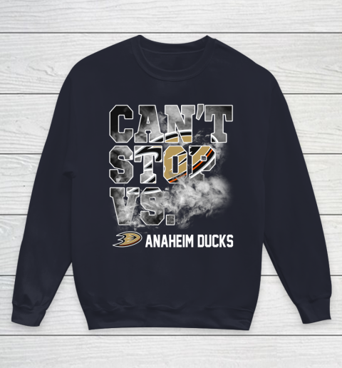 NHL Anaheim Ducks Hockey Can't Stop Vs Youth Sweatshirt 2