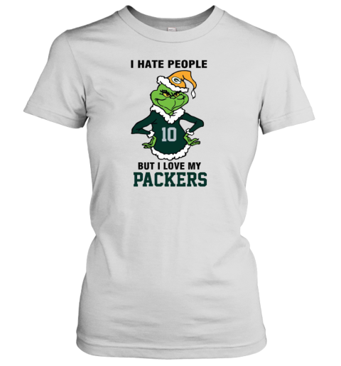 I Hate People But I Love My Packers Green Bay Packers NFL Teams Women's T-Shirt