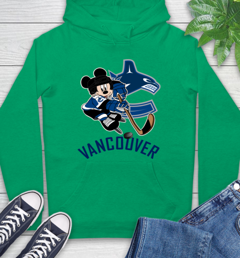 NHL Vancouver Canucks Mickey Mouse Disney Hockey T Shirt Hoodie 8