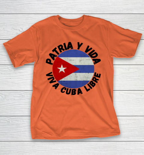 Patria Y Vida Viva Cuba Libre SOS CUba Free Cuba T-Shirt 3