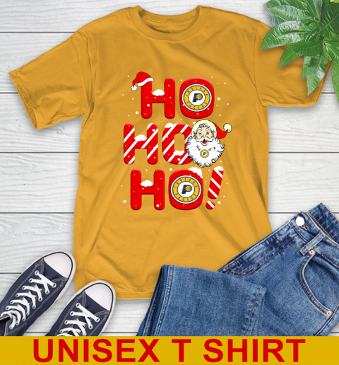 Indiana Pacers NBA Basketball Ho Ho Ho Santa Claus Merry Christmas Shirt T-Shirt 2