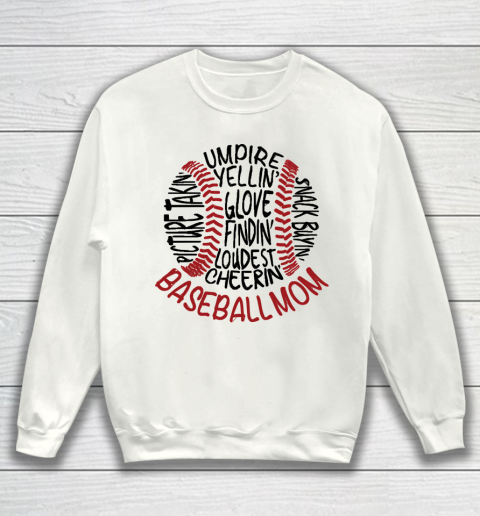 Mother's Day Funny Gift Ideas Apparel  Baseball Mom 2 T Shirt Sweatshirt