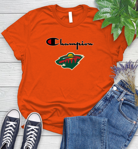 NHL Hockey Minnesota Wild Champion Shirt Women's T-Shirt 2