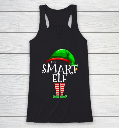 The Smart Elf Family Matching Group Christmas Gift Holiday Racerback Tank