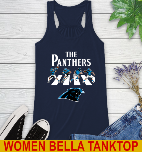 NFL Football Carolina Panthers The Beatles Rock Band Shirt Racerback Tank 9