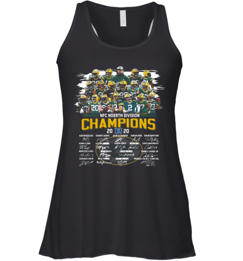 Green Bay Packers NFC North Division Champion 2020 Signatures Racerback Tank