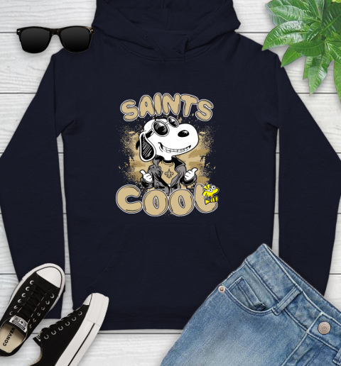 NFL Football New Orleans Saints Cool Snoopy Shirt Youth Hoodie 3